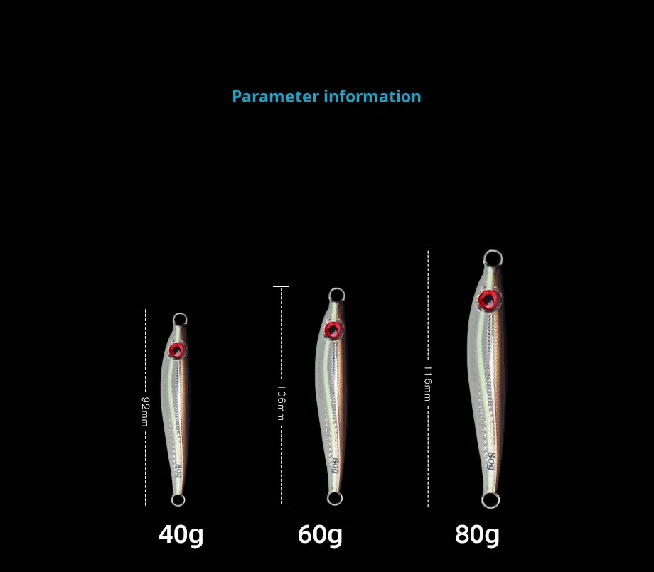 Metal Jig Bass Lure for Bottom Fishing Ocean Beach Use ABS Pencil Lure - view 10