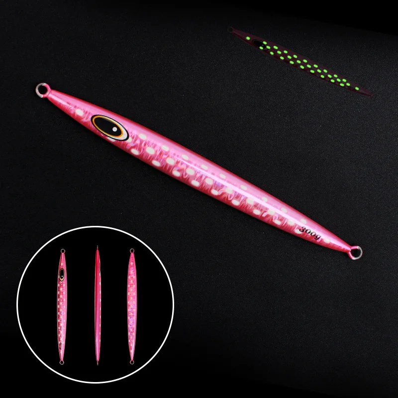 Luminous Lure Iron Plate Fast Sinking 100~400g Heavy Weight ABS Pencil Lure - view 8