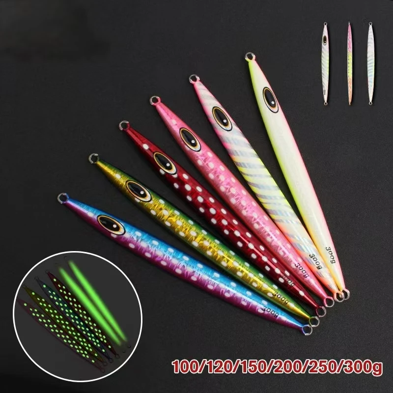 Luminous Lure Iron Plate Fast Sinking 100~400g Heavy Weight ABS Pencil Lure - view 9