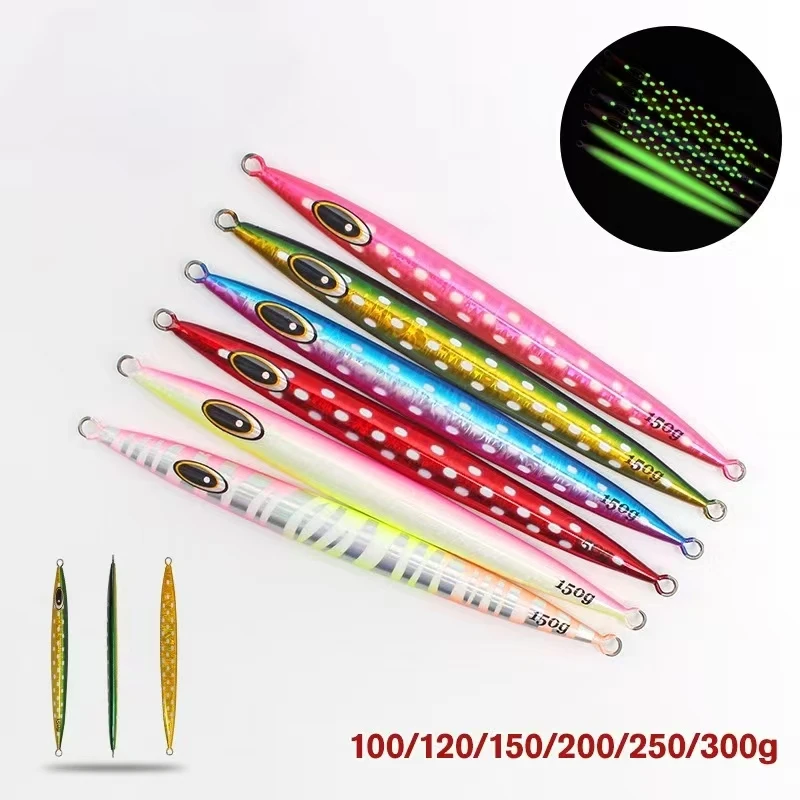 Luminous Lure Iron Plate Fast Sinking 100~400g Heavy Weight ABS Pencil Lure - view 11