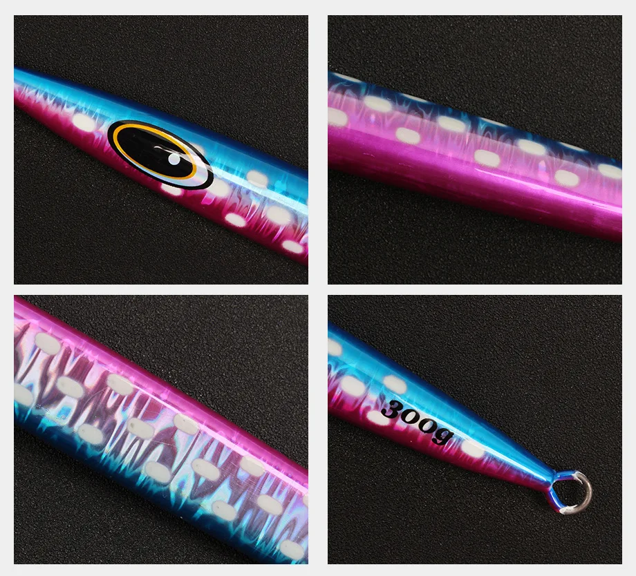 Luminous Lure Iron Plate Fast Sinking 100~400g Heavy Weight ABS Pencil Lure - view 16