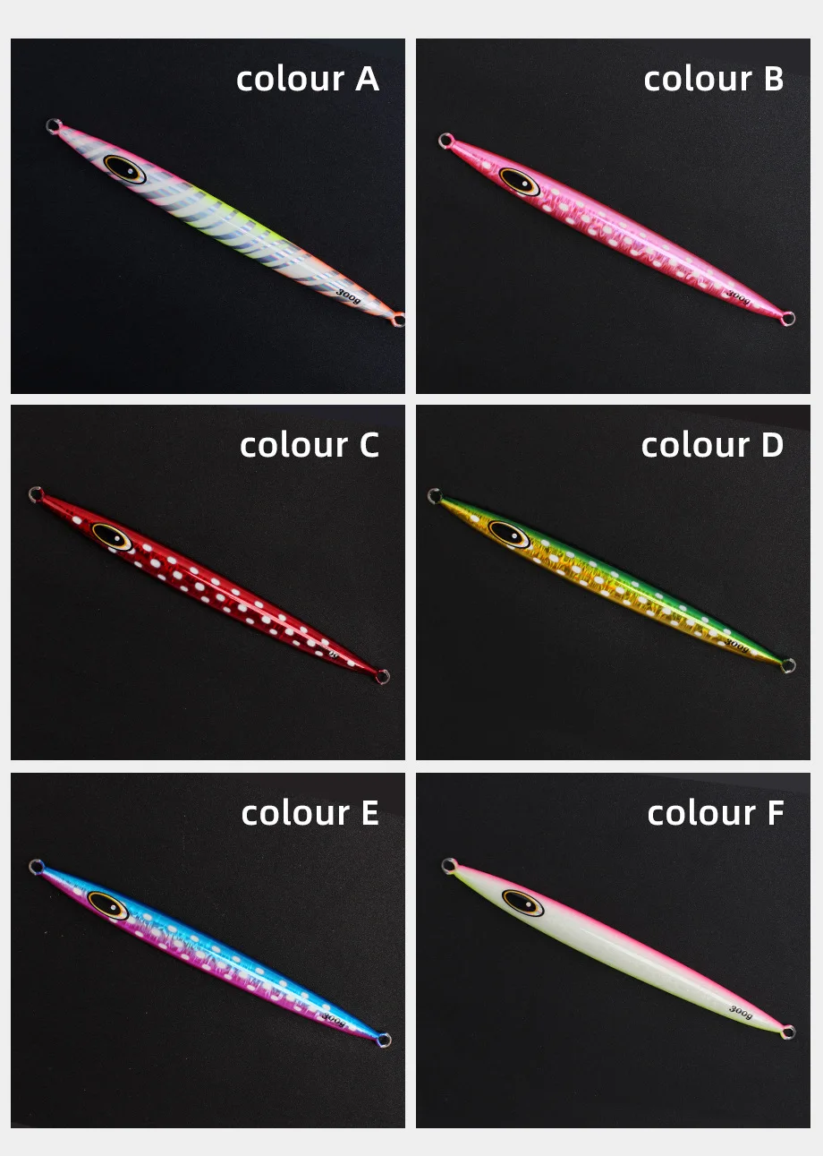 Luminous Lure Iron Plate Fast Sinking 100~400g Heavy Weight ABS Pencil Lure - view 18