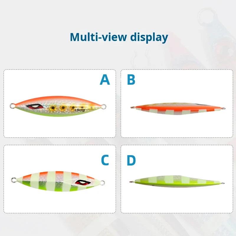 Heavy Weight 500g Silicone Lure Bait for Bottom Fishing Ocean ABS Pencil Lure - view 8