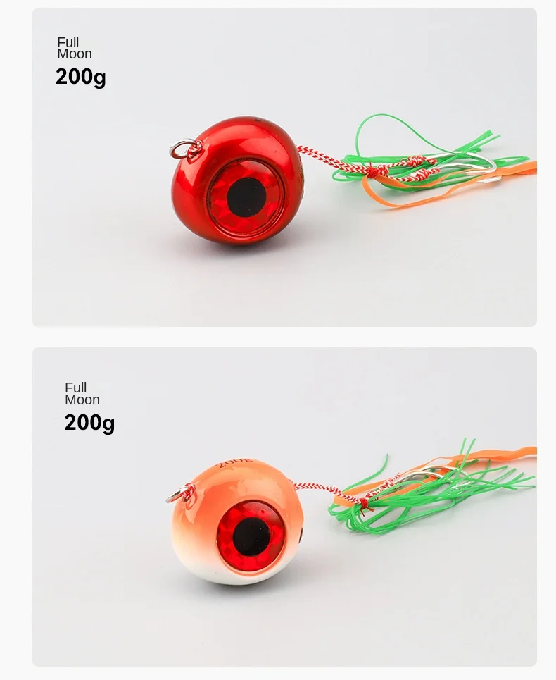 Cheery Full Moon Bearded Guy Metal Artificial Hard Bait with ABS Pencil Lure - view 17