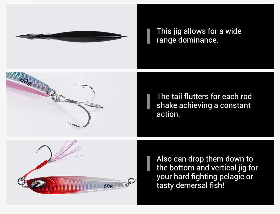 Micro Jig Lure Assist Hook Long Distance Reeling Fall Metal ABS Pencil Lure - view 7