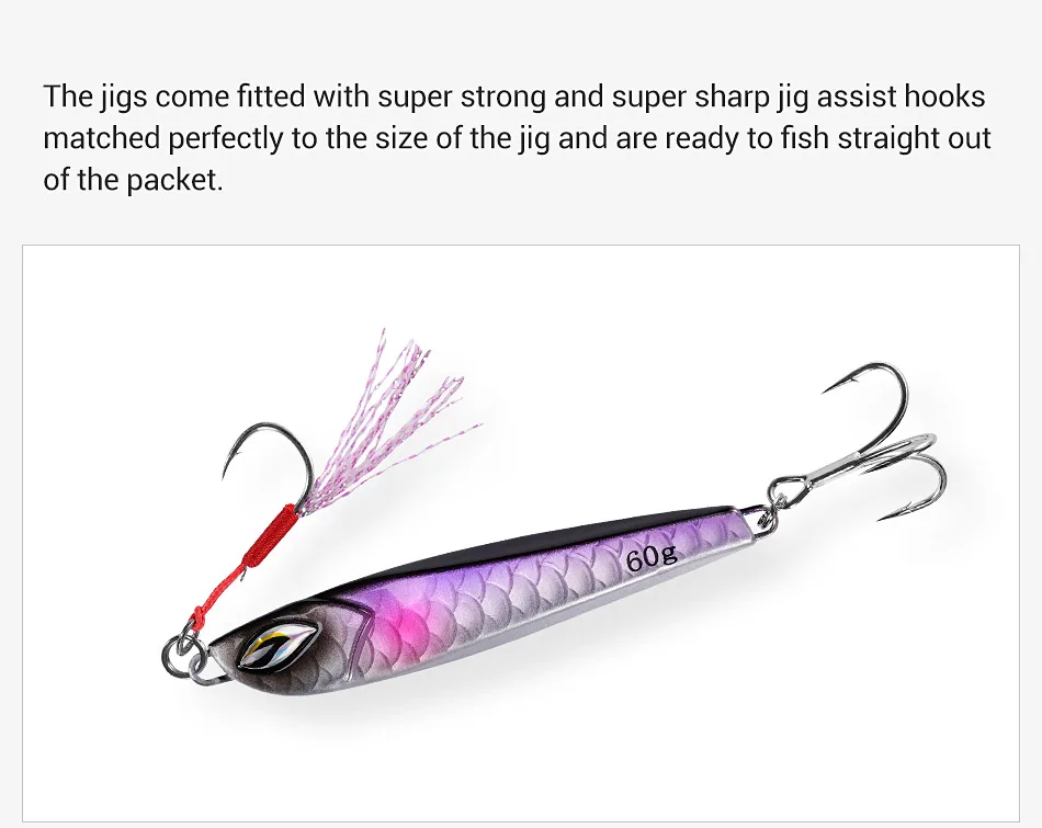Micro Jig Lure Assist Hook Long Distance Reeling Fall Metal ABS Pencil Lure - view 10