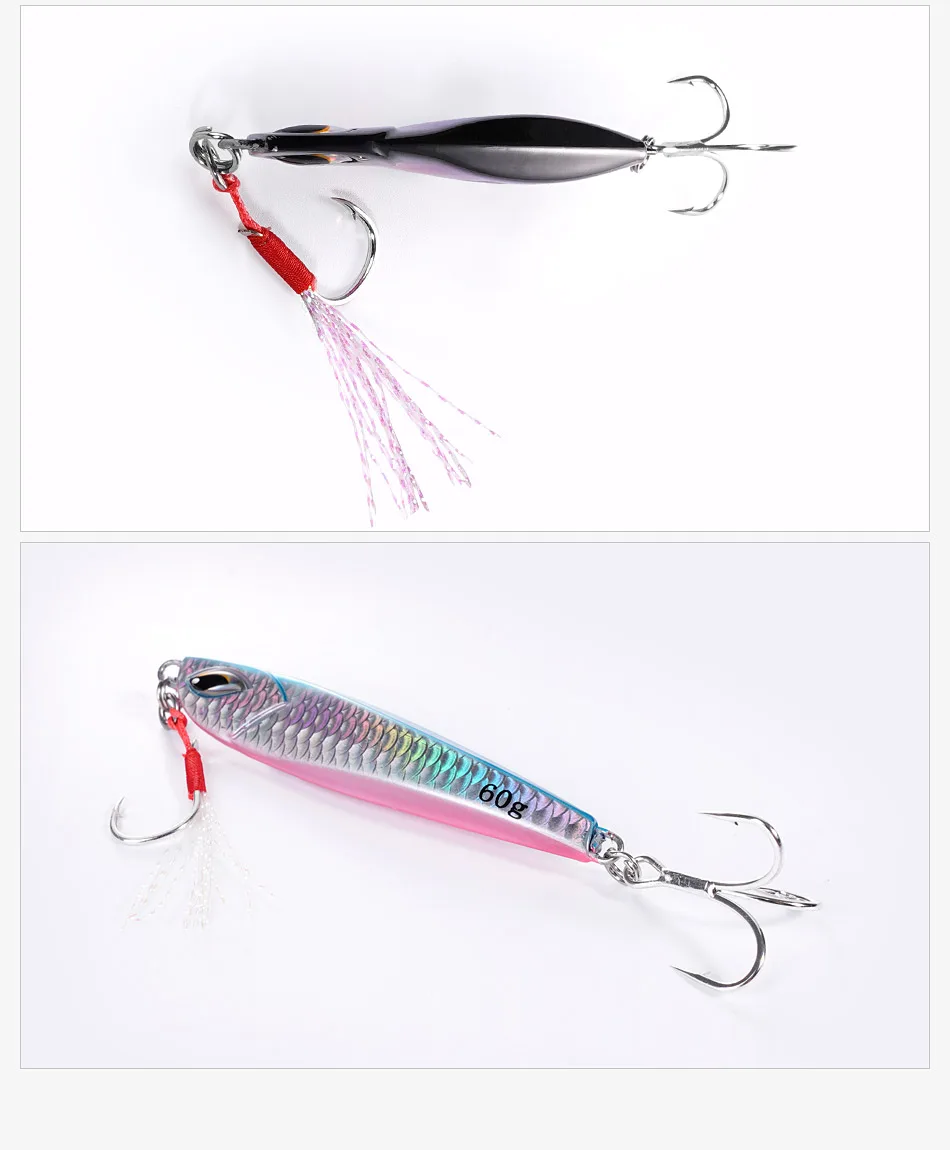 Micro Jig Lure Assist Hook Long Distance Reeling Fall Metal ABS Pencil Lure - view 11