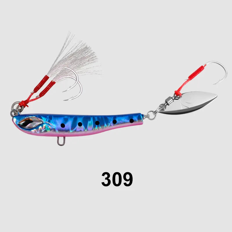 Casting Fishing Jig 40g Long Lure Spinner Bait Jigging ABS Pencil Lure - view 15