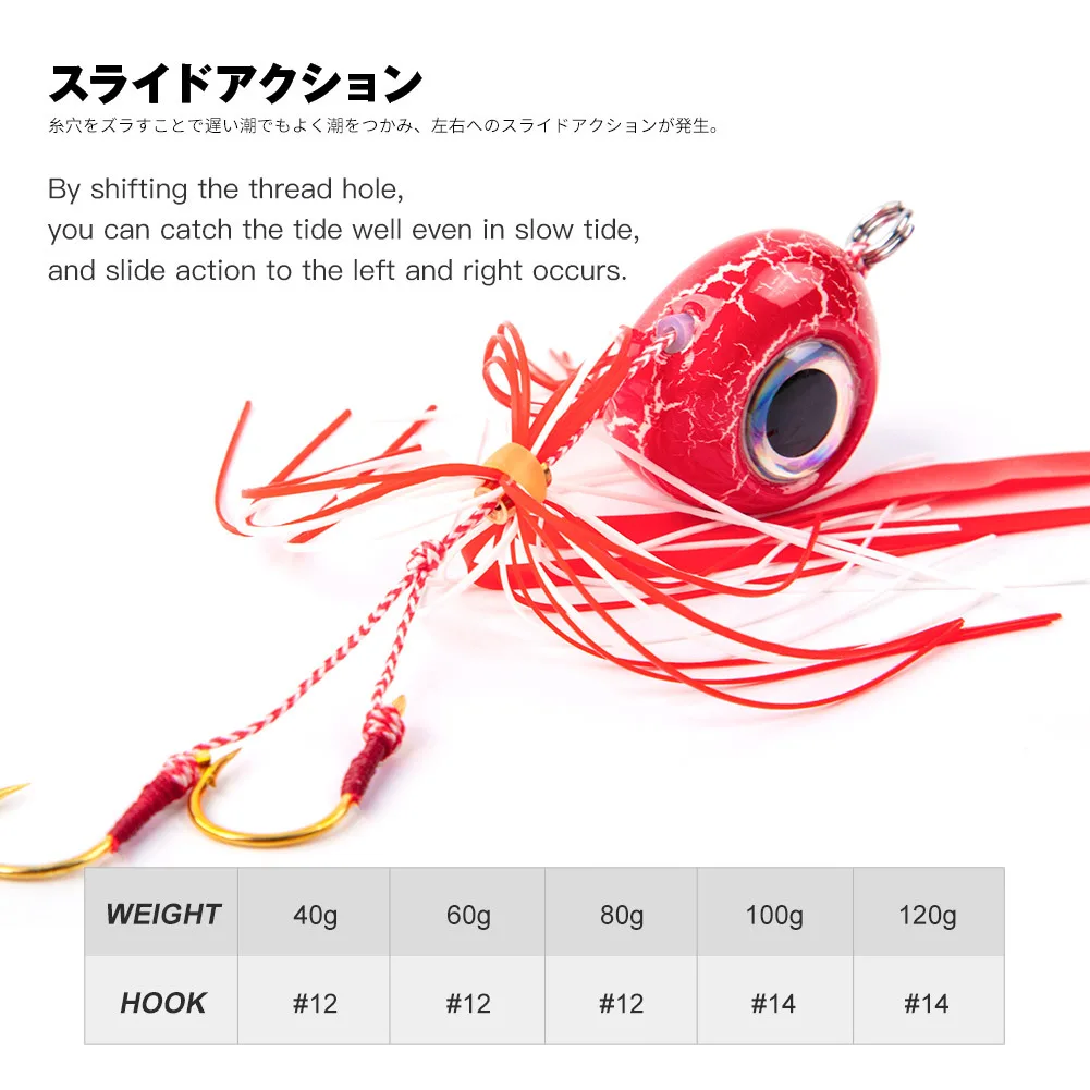 High Quality 40g - 120g Sea Inchiku Slider Fishing Jigs Luminous ABS Pencil Lure - view 3