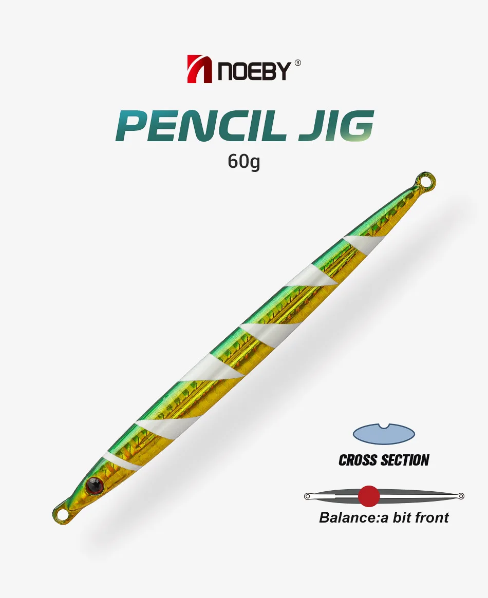 Wholesale Lead Jig Hot Sell Fishing Fast Falling Vertical Slider ABS Pencil Lure - view 13