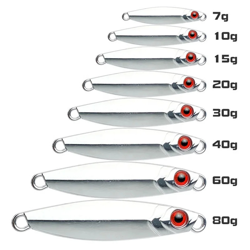 CHEERY 7g 10g 15g 20g 30g 40g 60g 80g Saltwater Freshwater Blade Metal Jig ABS Pencil Lure - view 7