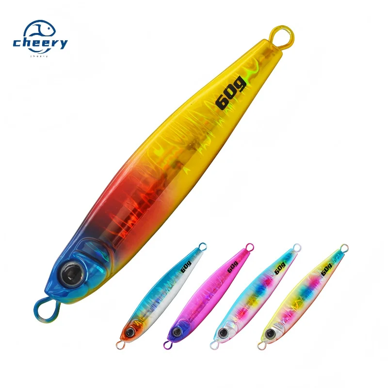 Cheery 28g/45g/60g/80g-Japan Hologram Micro Metal Jig Casting