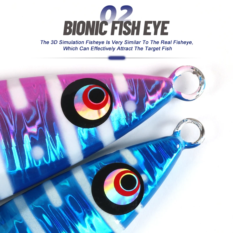 150g Slow Fall Sinking Jigging Lures Twin Assist Hooks Luminous ABS Pencil Lure - view 6