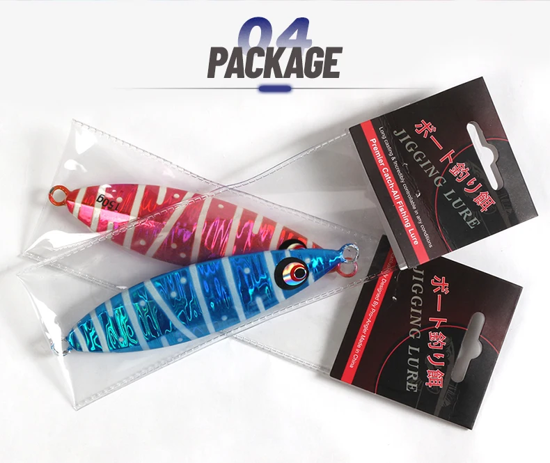 150g Slow Fall Sinking Jigging Lures Twin Assist Hooks Luminous ABS Pencil Lure - view 16