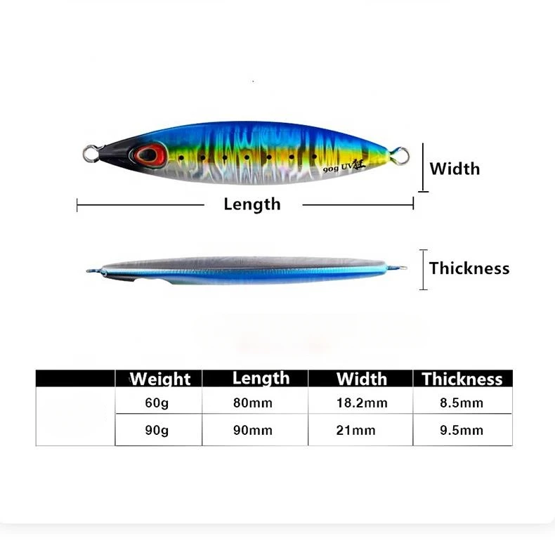 Cheery OEM Free Sample Sea Fishing Jigging Lure Japan Metal Bait ABS Pencil Lure - view 5