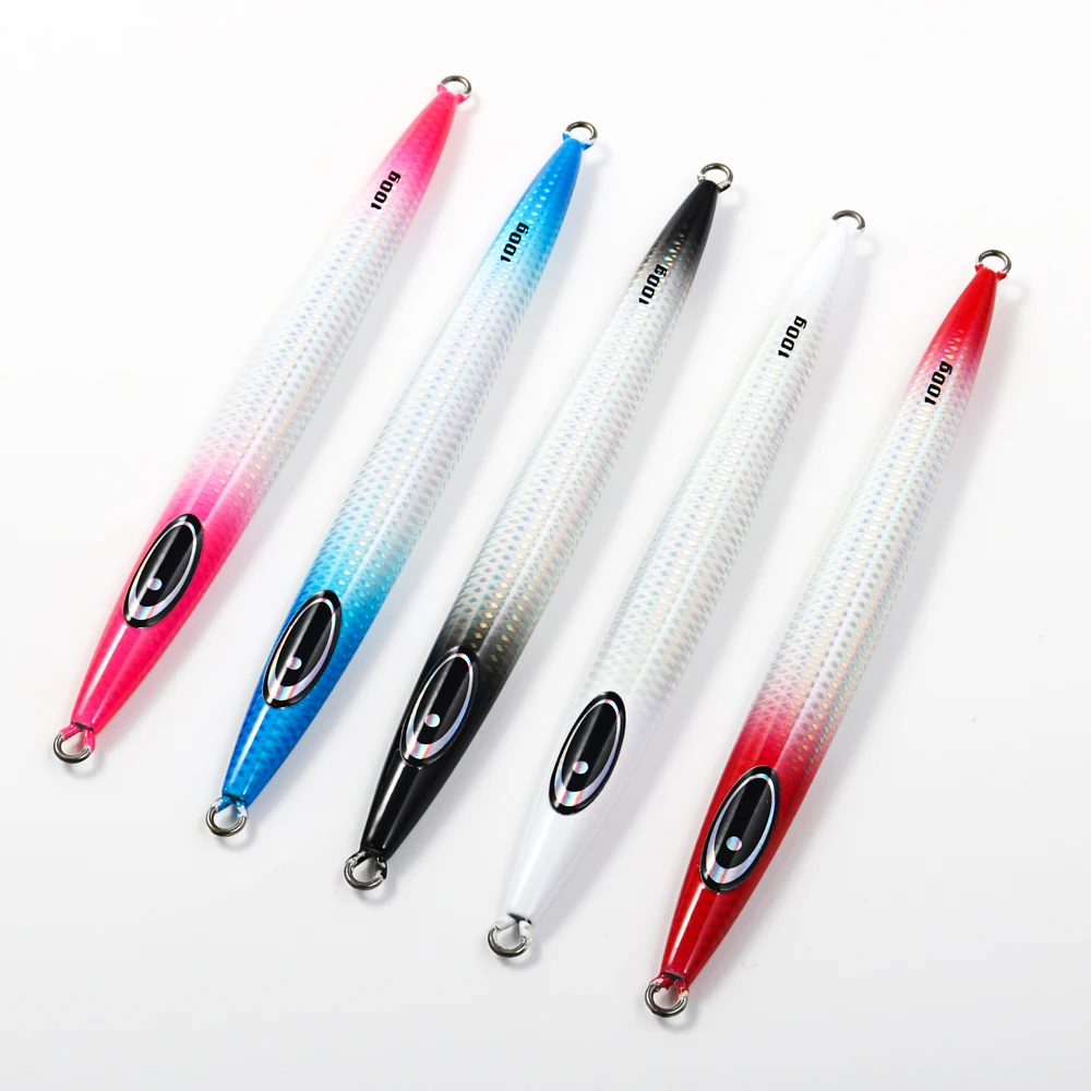 Cheery 100g-400g Saltwater Jig Fishing Lures Fast Sinking Casting