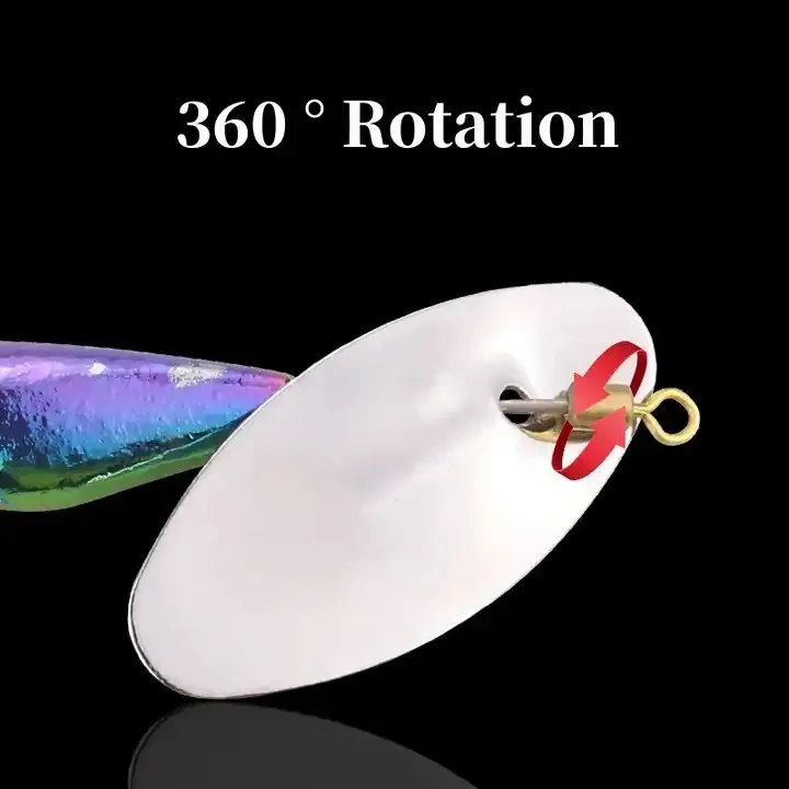 Cheery New 3.5g 7g Flying Sequins Copper Spinnerbait with Origin ABS Pencil Lure - view 7