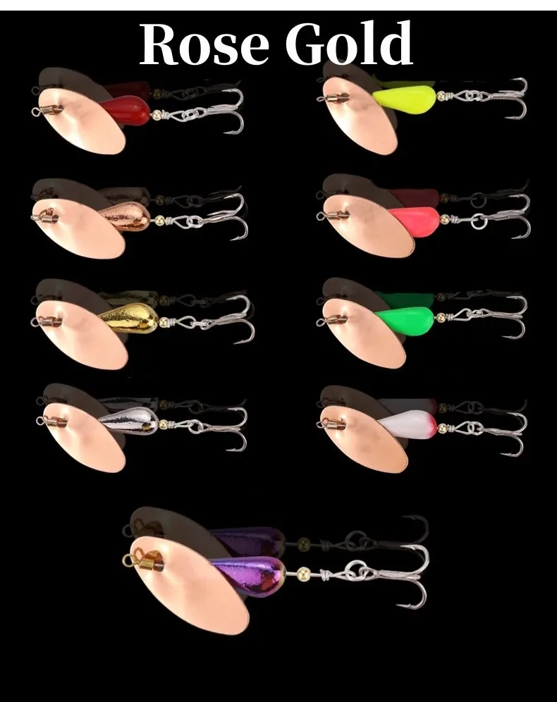 Cheery New 3.5g 7g Flying Sequins Copper Spinnerbait with Origin - Pencil Lure by Cheery