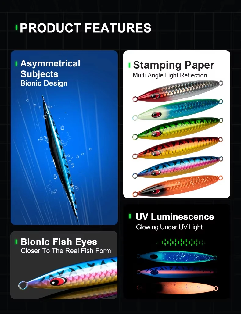 Cherry New Style Deep Sea Slow Tar Wheel Lure 250g-600g UV Glow ABS Pencil Lure - view 6