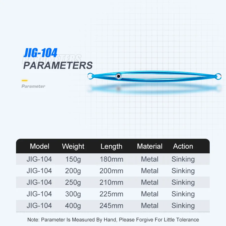 J104 Super Gangster Fastfall Stick III Metal Jig Lure 150g-400g ABS Pencil Lure - view 10