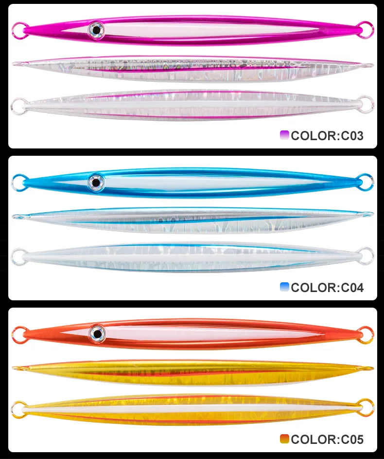 J104 Super Gangster Fastfall Stick III Metal Jig Lure 150g-400g ABS Pencil Lure - view 17