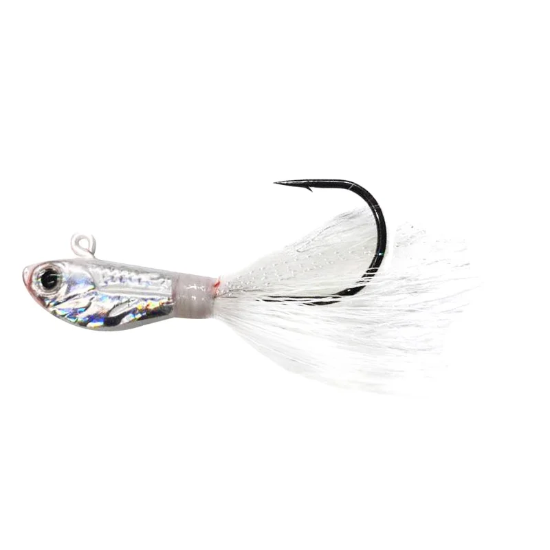Wholesale 1oz Jig Head Bucktail Fishing Lures Black White ABS Pencil Lure - view 1