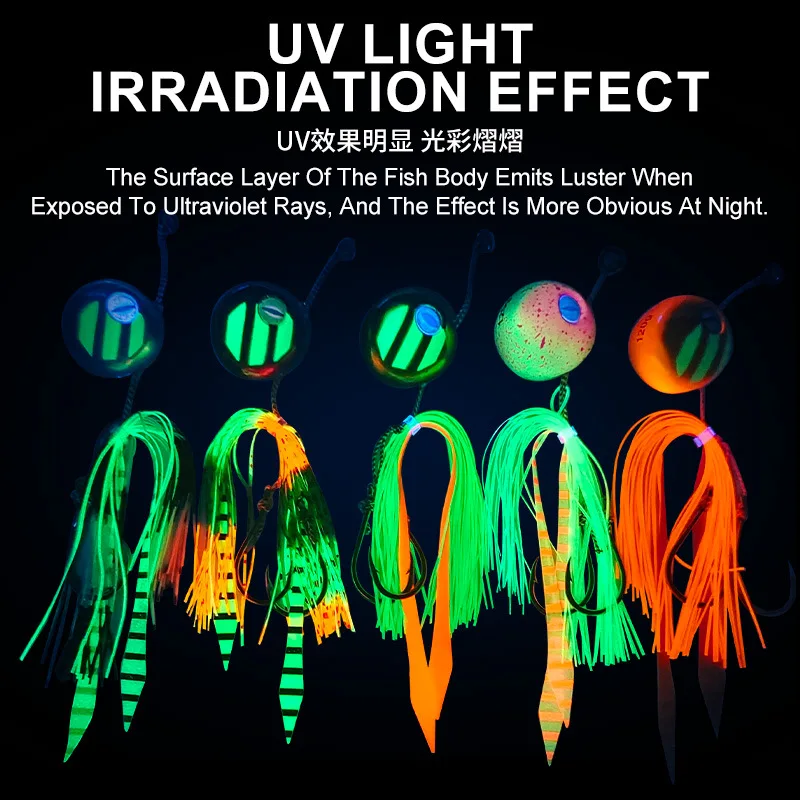 CHEERY J29B Fish Lure Luminous Inchiku Slider Jig Fast Metal ABS Pencil Lure - view 8