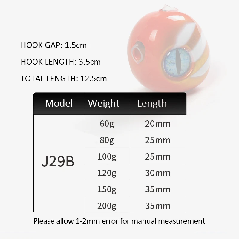 CHEERY J29B Fish Lure Luminous Inchiku Slider Jig Fast Metal ABS Pencil Lure - view 3
