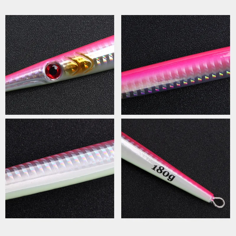 Iron Plate Lead Artificial Hard Bait Lure with Night Glow Laser ABS Pencil Lure - view 7