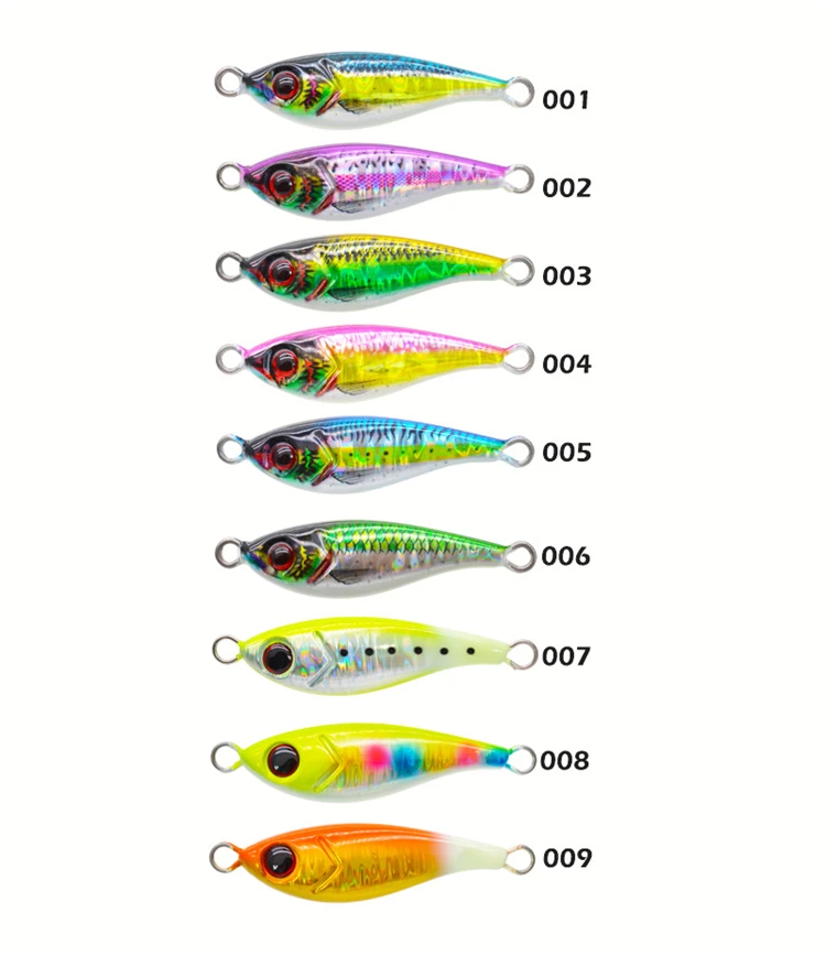 30g 60g 3D Printing Luminous Fishing Lead Jig Lure Slow Casting ABS Pencil Lure - view 6