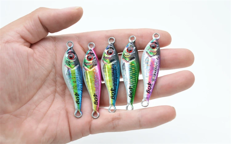 30g 60g 3D Printing Luminous Fishing Lead Jig Lure Slow Casting ABS Pencil Lure - view 7