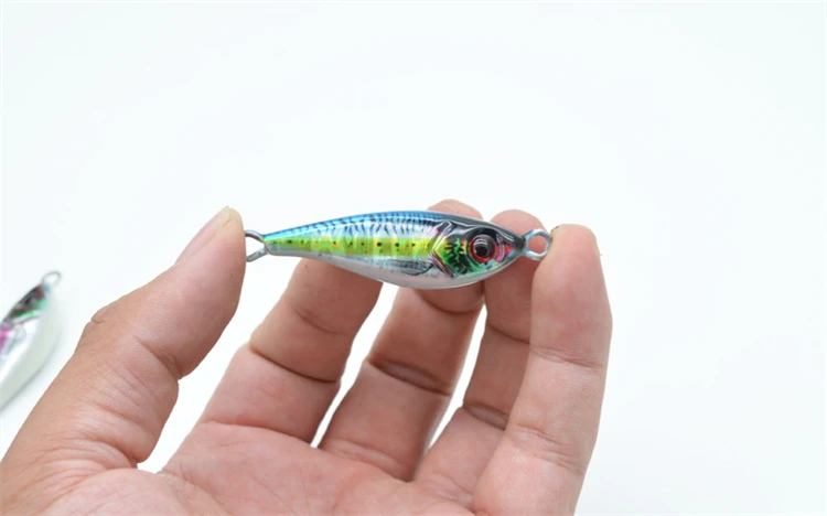 30g 60g 3D Printing Luminous Fishing Lead Jig Lure Slow Casting ABS Pencil Lure - view 11