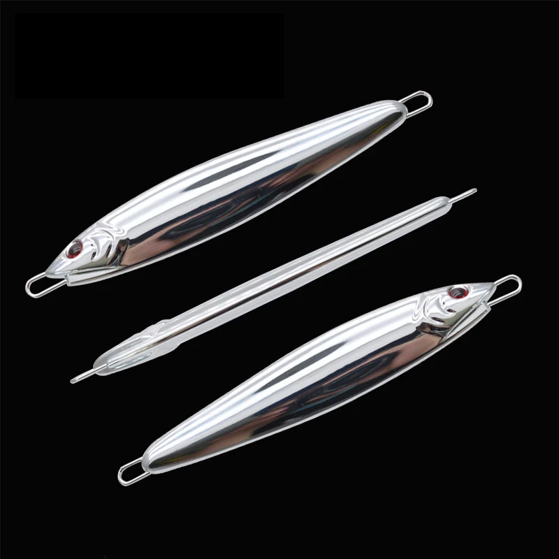 Chrome Glow Fall Slow Pitch Jigging Blank Tungsten Jig Bass ABS Pencil Lure - view 3