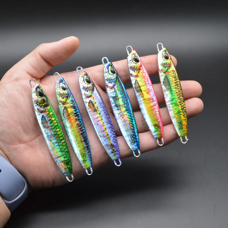 Summer 3D Printed Metal SlowJig Bait 40g 60g 80g Artificial ABS Pencil Lure - view 4