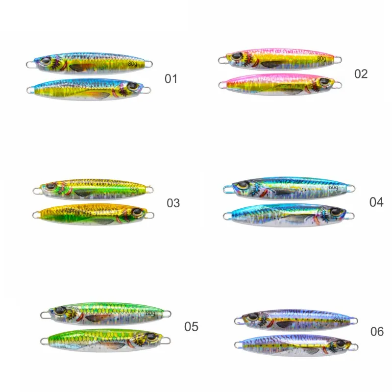 Summer 3D Printed Metal SlowJig Bait 40g 60g 80g Artificial ABS Pencil Lure - view 6