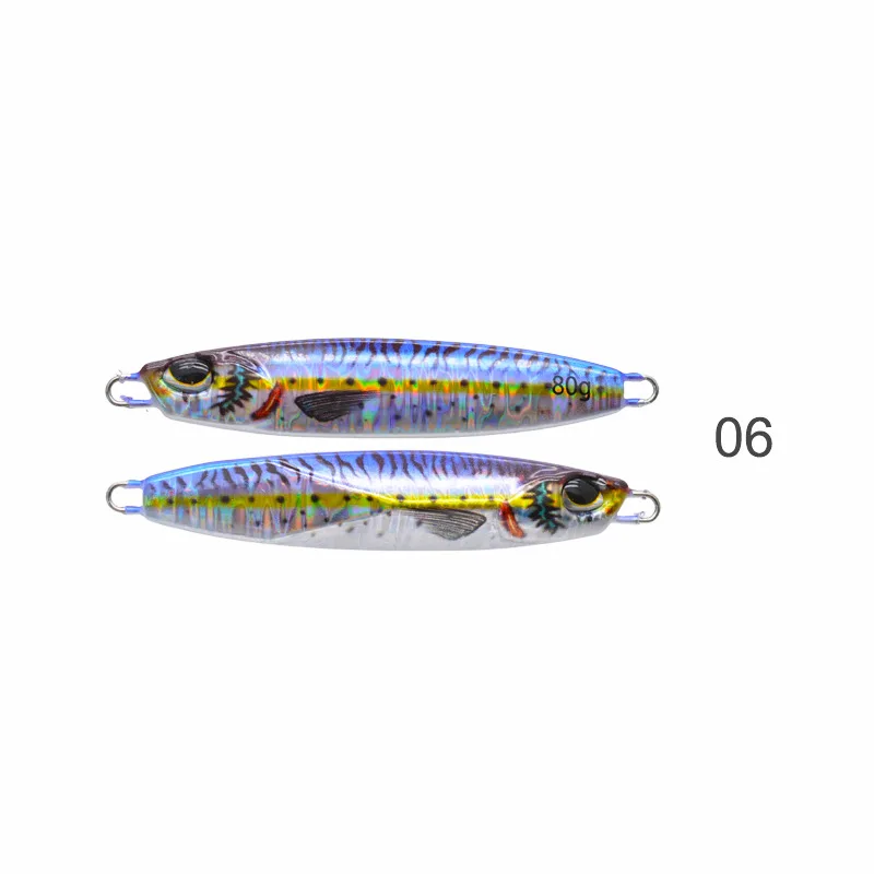 Summer 3D Printed Metal SlowJig Bait 40g 60g 80g Artificial ABS Pencil Lure - view 7