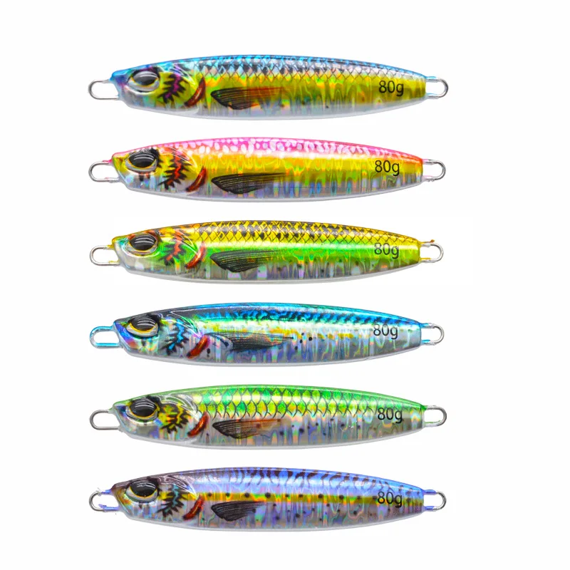 Summer 3D Printed Metal SlowJig Bait 40g 60g 80g Artificial ABS Pencil Lure - view 8