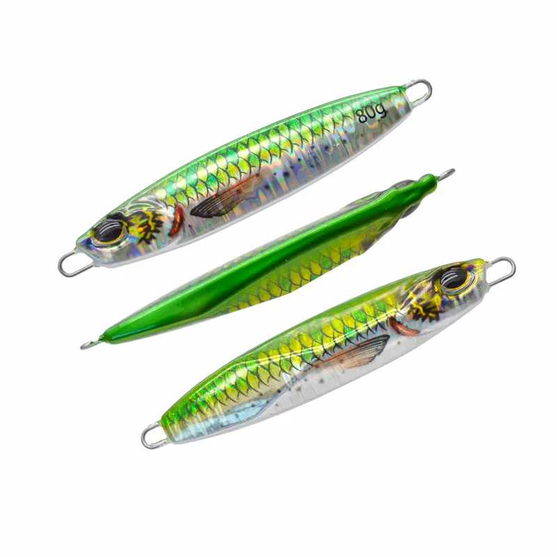 Summer 3D Printed Metal SlowJig Bait 40g 60g 80g Artificial ABS Pencil Lure - view 9