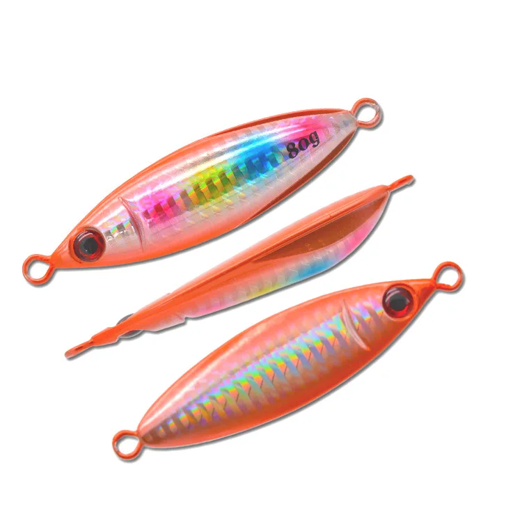 New 30g 40g 60g 80g Slow Jigs Lure Artificial Metal Jig Casting