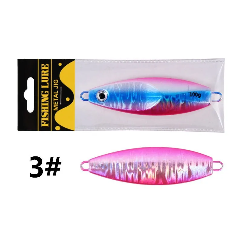 Guosong Metal Jigs 40/60/80/100g Double Hooks Jig Baited Lure ABS Pencil Lure - view 2
