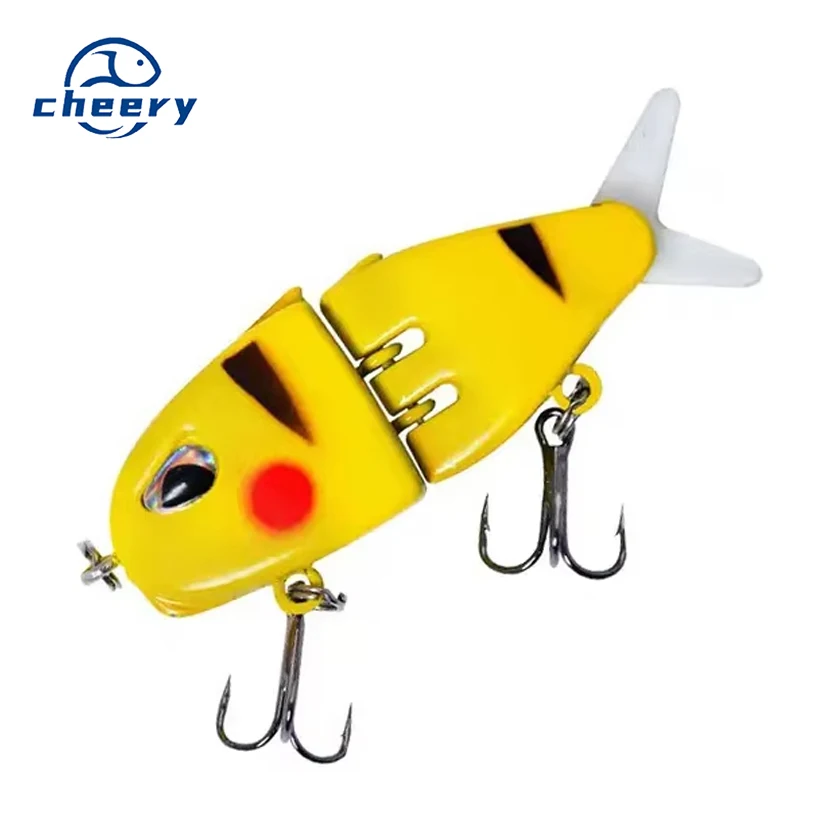 NEW 60cm 6.5g 2 Sections Glide Rattled Soft Tail Swimbait Large