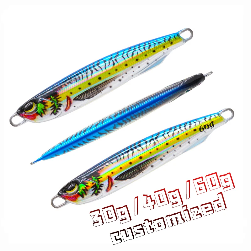3D Printed DUO Slow Fall Pitch Jigging Metal Lure Bait