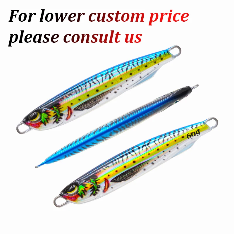 3D Printed DUO Slow Fall Pitch Jigging Metal Lure Bait ABS Pencil Lure - view 2