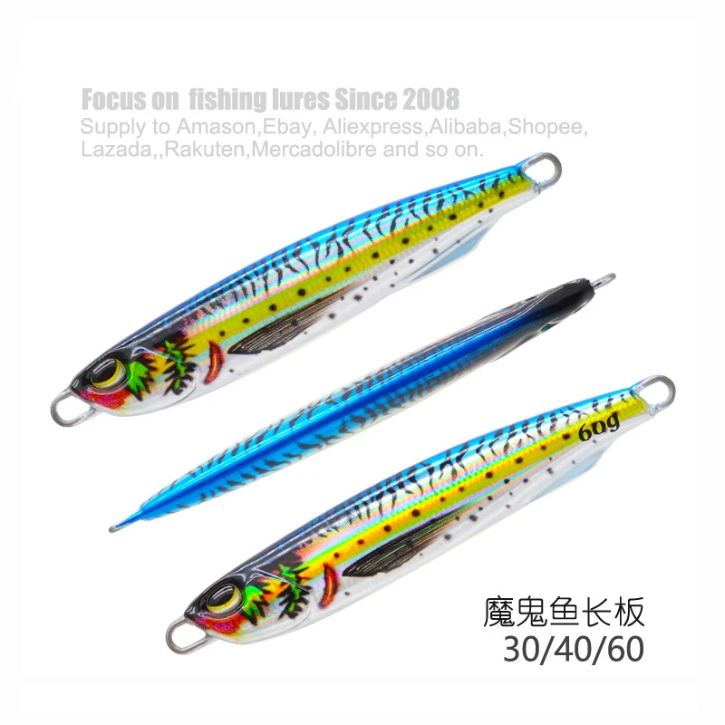 3D Printed DUO Slow Fall Pitch Jigging Metal Lure Bait ABS Pencil Lure - view 7