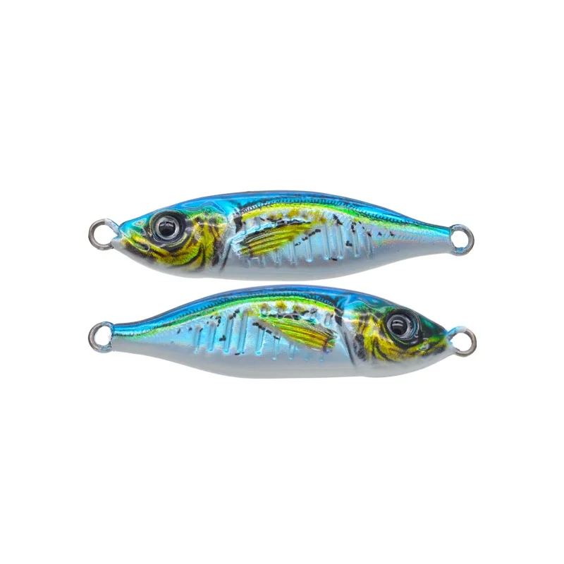3D Printed Metal Barracuda Dying Fish UV Glow Jigging Lure for ABS Pencil Lure - view 6