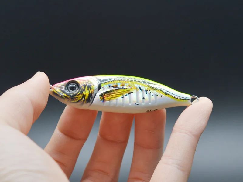 3D Printed Metal Barracuda Dying Fish UV Glow Jigging Lure for ABS Pencil Lure - view 16