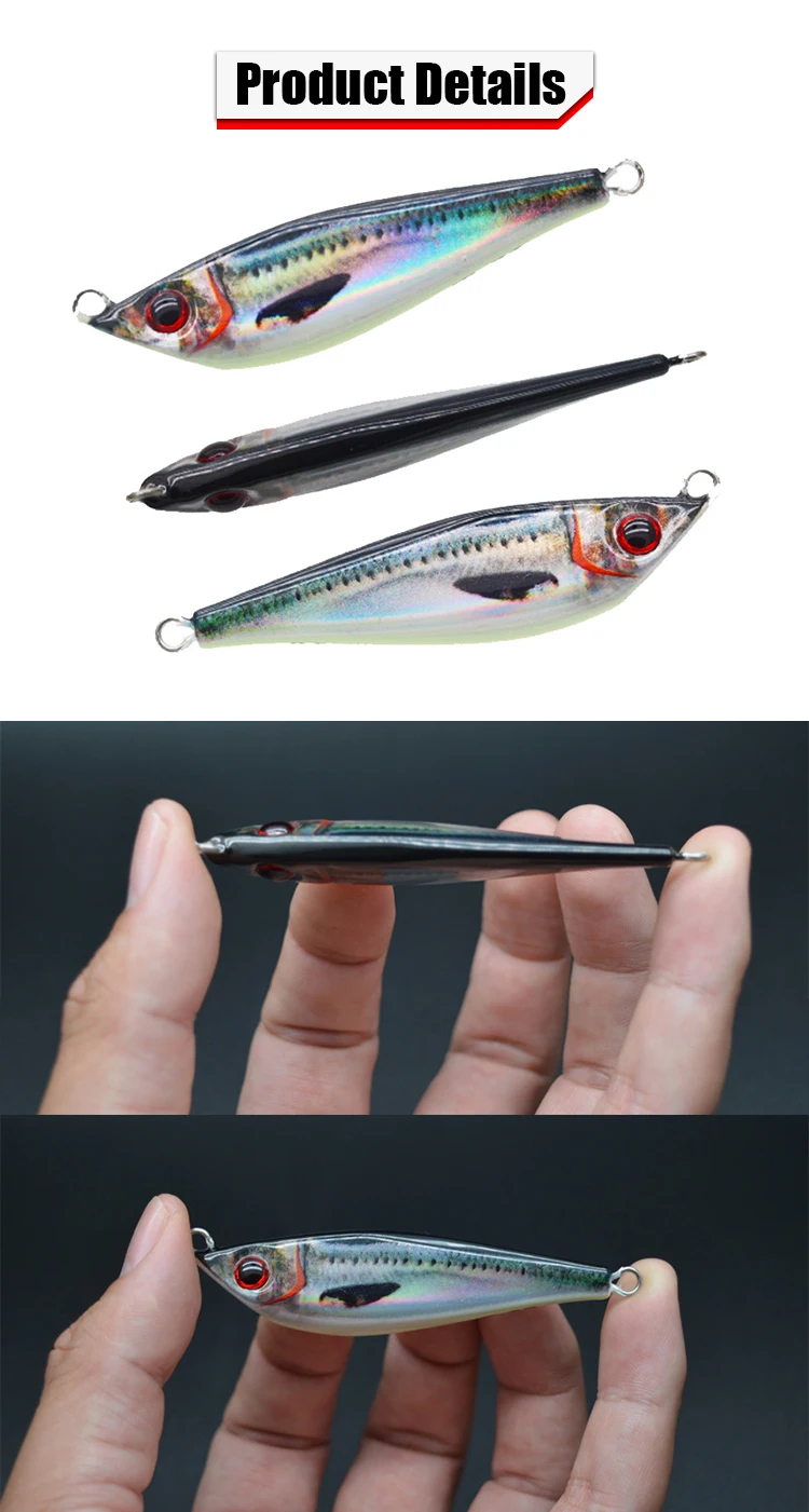 Guosong OEM 3D Printing Long Casting Fishing Metal Jig UV ABS Pencil Lure - view 5