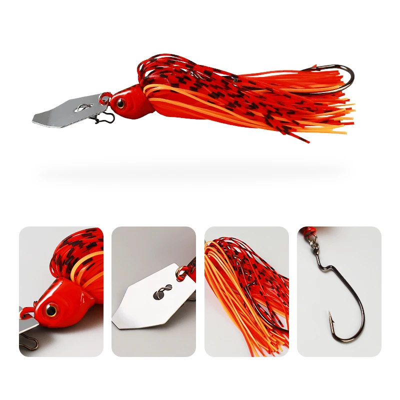 Palmer 100mm 17g Chatterbait Fishing Lure Bladed Jig Buzz Bait ABS Pencil Lure - view 9