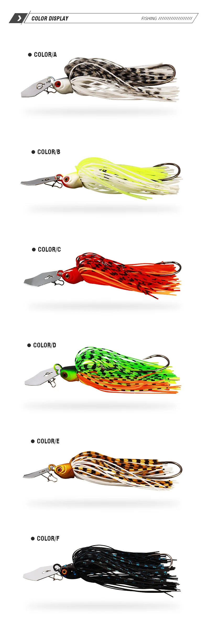 Palmer 100mm 17g Chatterbait Fishing Lure Bladed Jig Buzz Bait ABS Pencil Lure - view 3