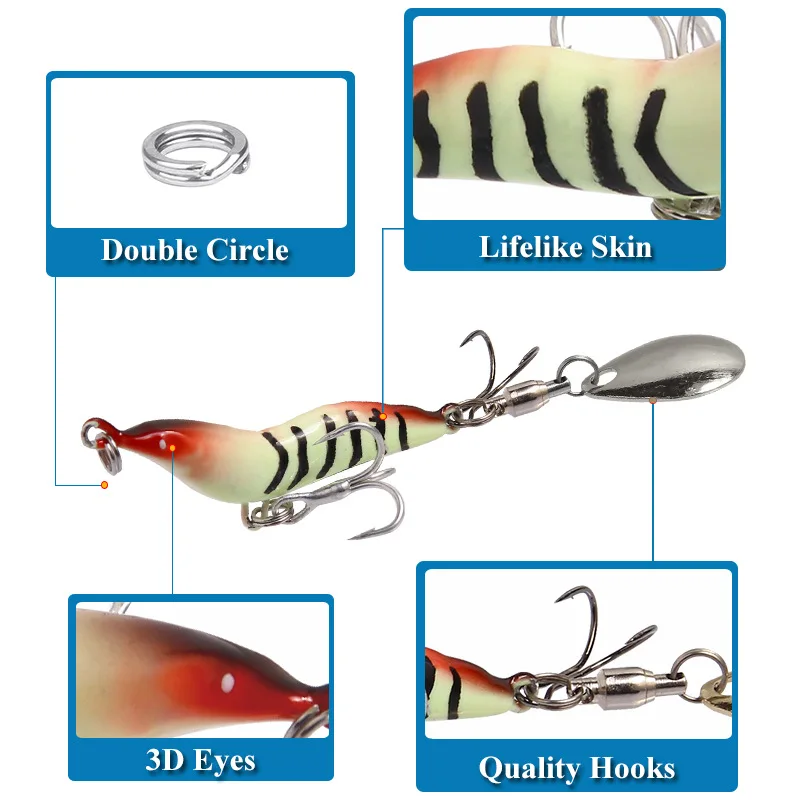 Long Casting Full Attack Shrimp Metal Fishing Lure VIB Blood Slot ABS Pencil Lure - view 8